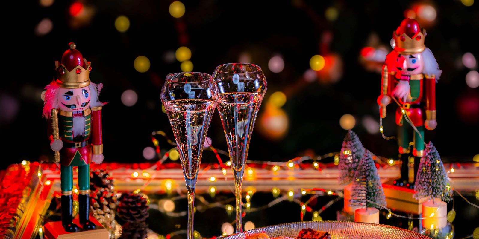 champagne and minced pies Faithlegg