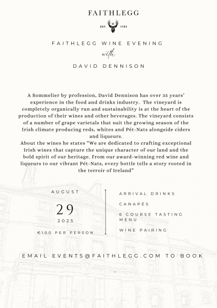 faithlegg wine evening information 1 1 Faithlegg