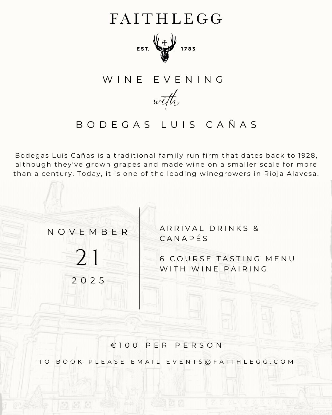 Faithlegg Wine Night Faithlegg