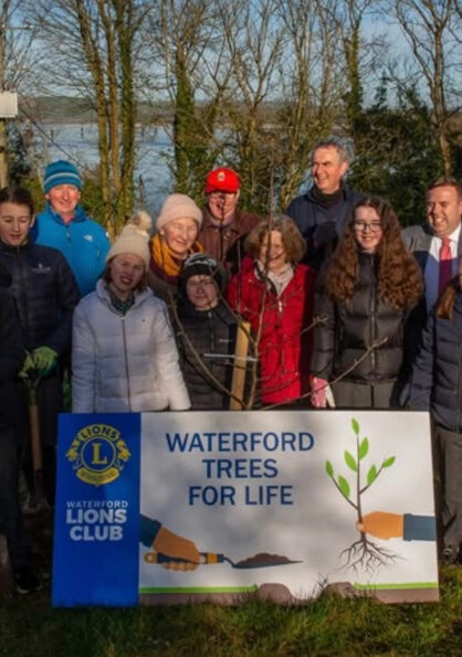 Lyons Club tree planting Cheekpoint Faithlegg